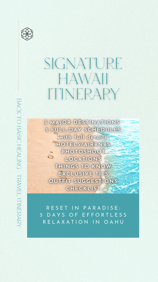 Signature Hawaii Itinerary - Reset in Paradise: 5 days of Effortless Relaxation in Oahu
