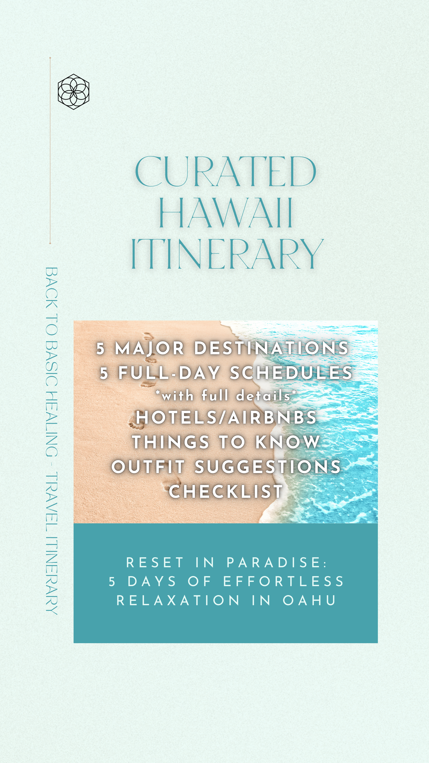 Curated Hawaii Itinerary - Reset in Paradise: 5 days of Effortless Relaxation in Oahu