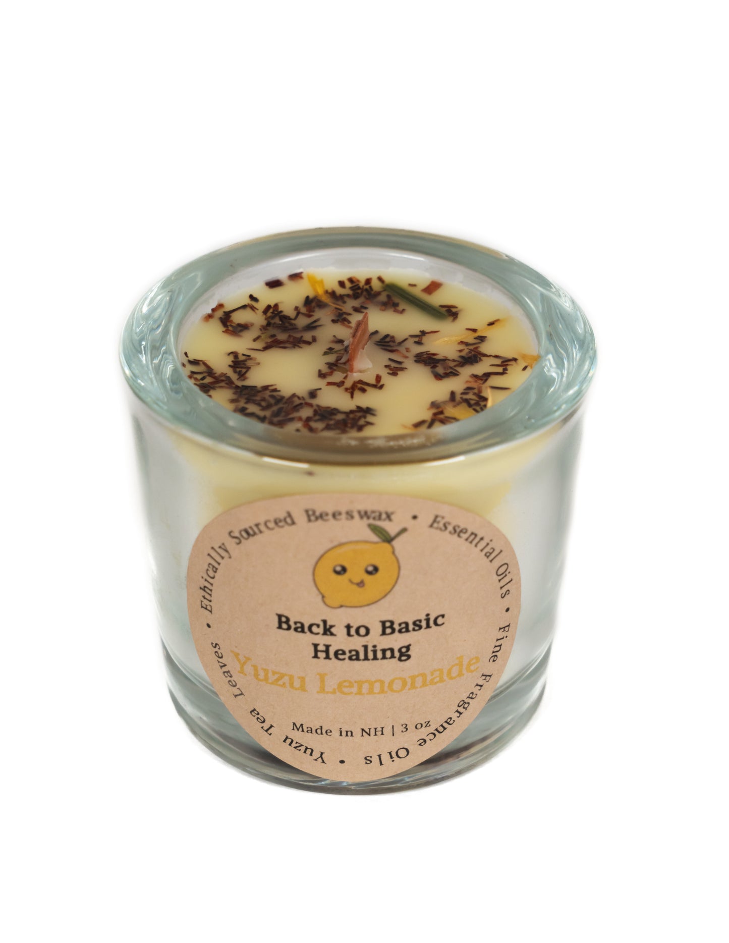 Fruit Tea Mini Beeswax Candle Set (Yuzu Lemonade, Lychee Green Tea, & Starfruit Sorbet)