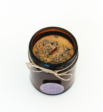 Amethyst Aromatherapy Beeswax Candle