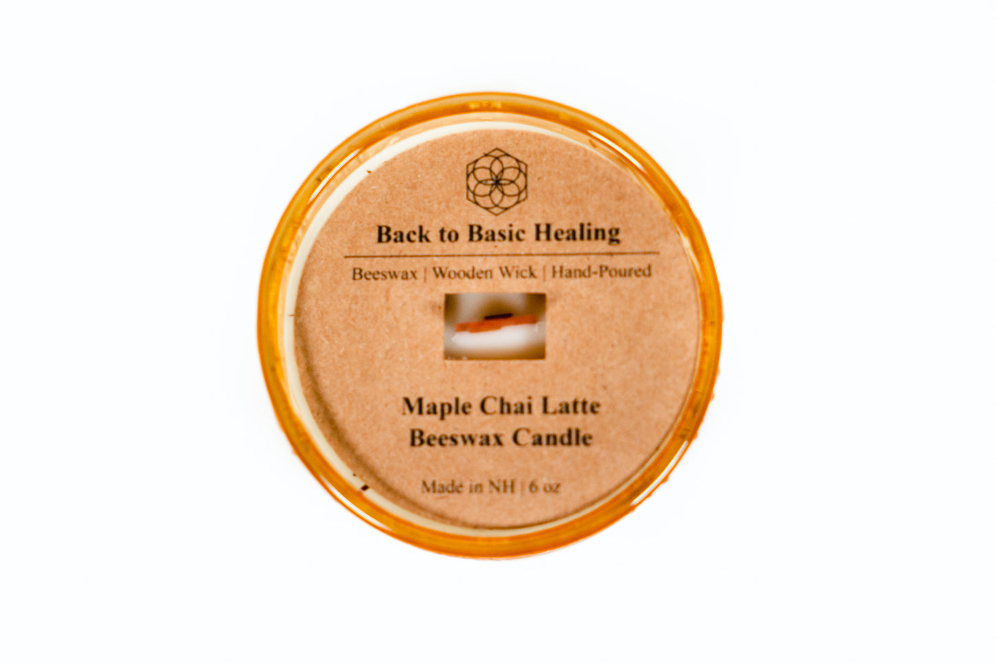 Maple Chai Latte (maple chai + sweet cream) Beeswax Candle