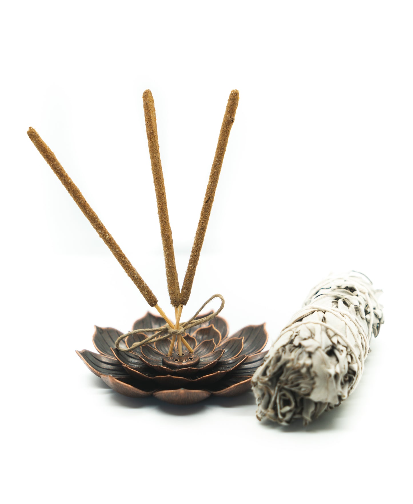 Lotus Incense/Sage Bundle/Smudge Stick Burner Tray Holder