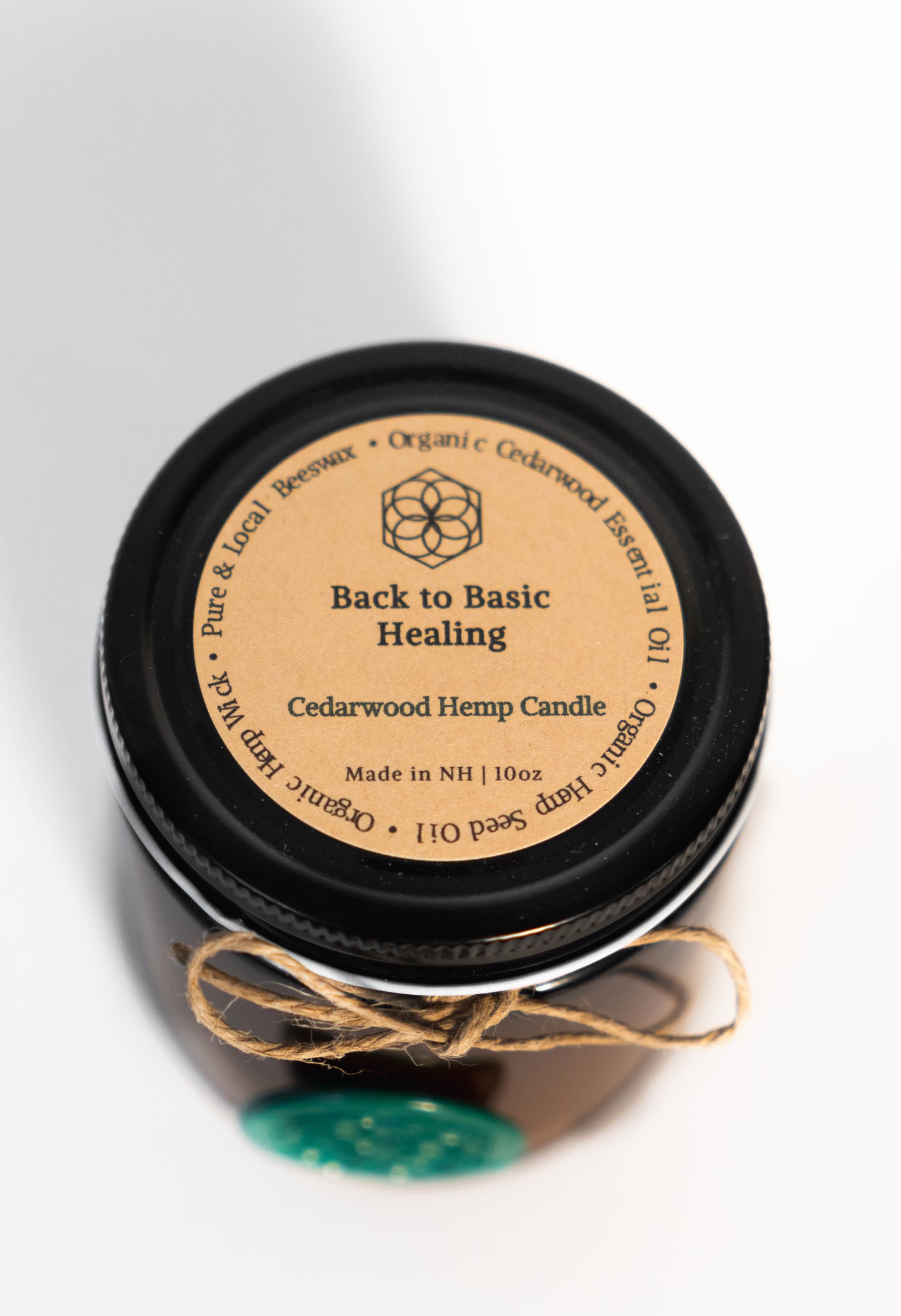 Cedarwood Hemp Aromatherapy Beeswax Candle