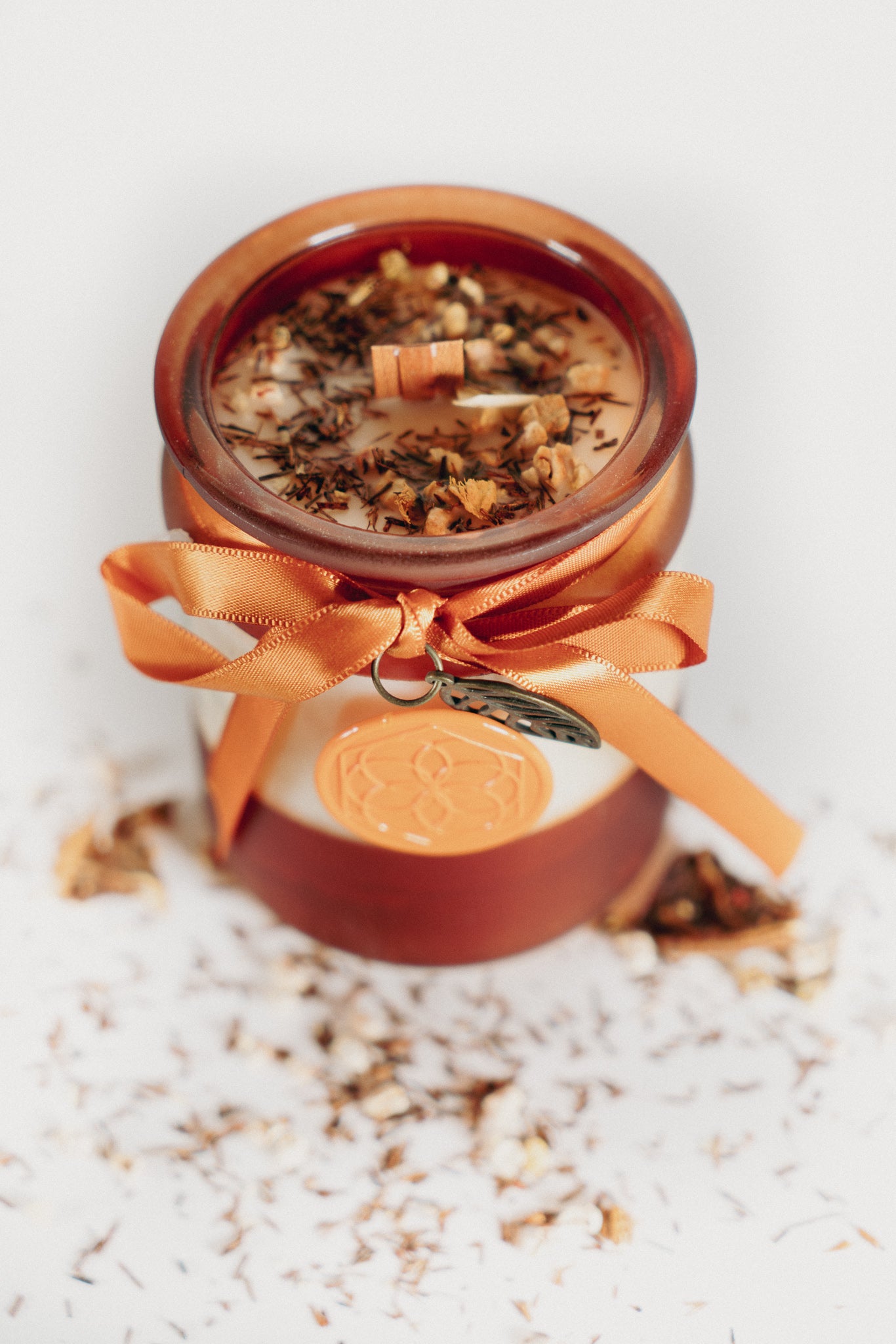 Pumpkin Passion (pumpkin + persimmon) Beeswax Candle