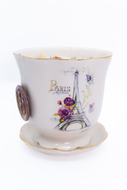 Lumières Ambre Teacup Reserve Beeswax Candle