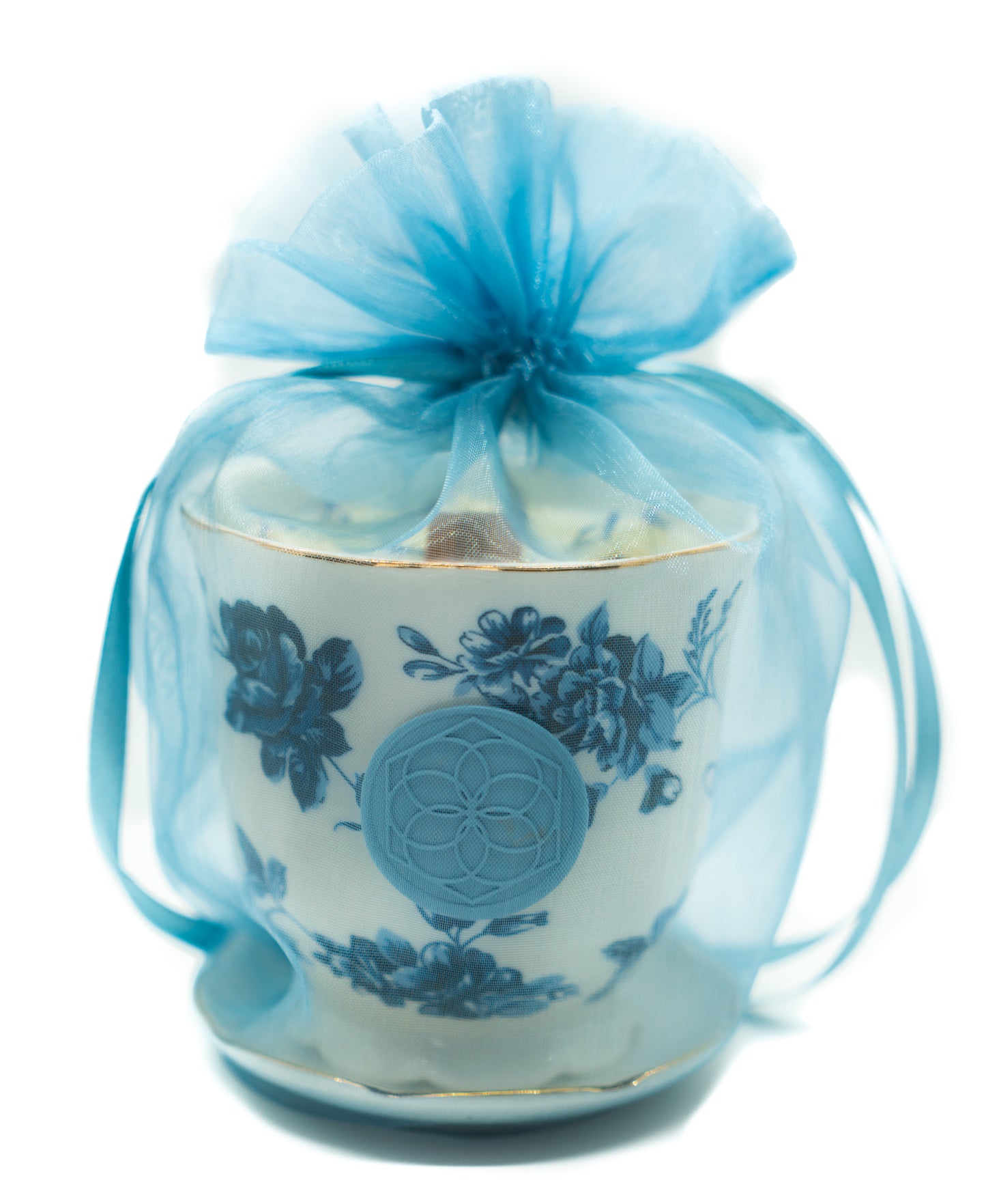 Blue Jasmine + Royal Fern Beeswax Teacup Candle