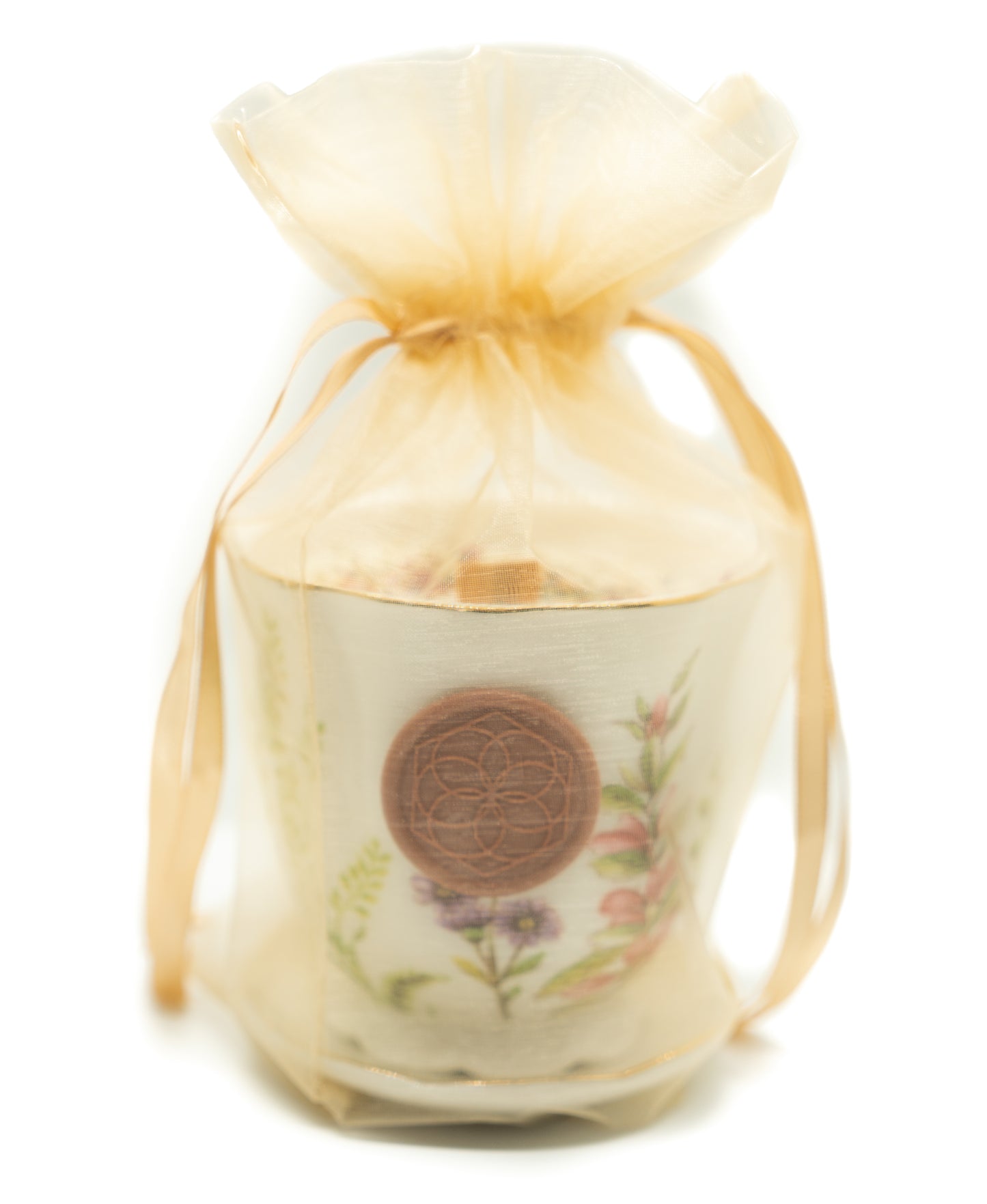 Petals + Herbs Beeswax Teacup Candle