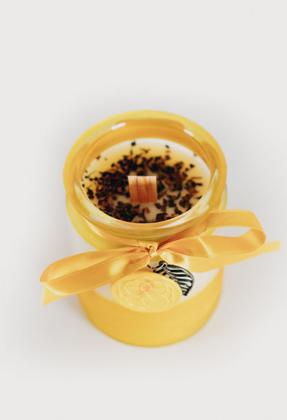 Warm Vanilla Cashmere (cashmere + vanilla) Beeswax Candle